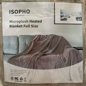 HEATED BLANKET! - ISOPHO Light Brown Micro-plush ✨ (Full-Size)